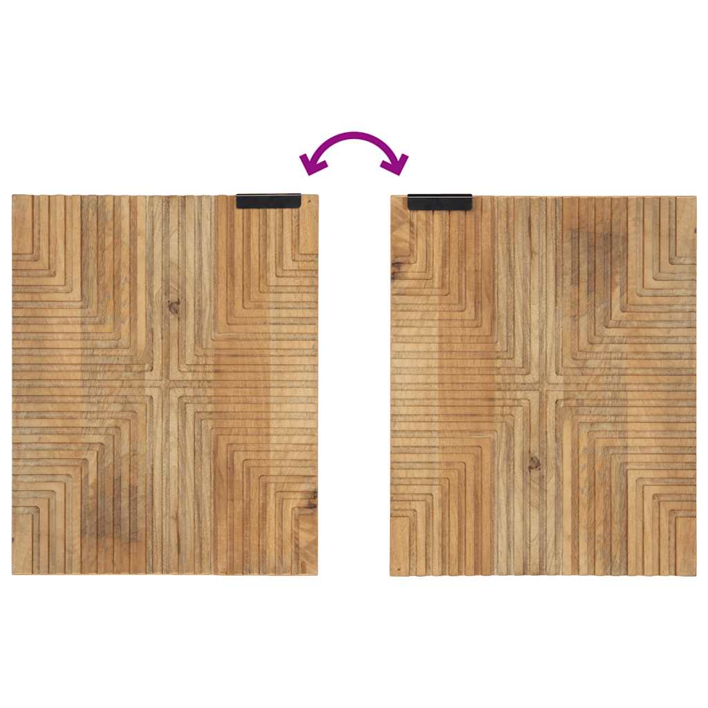 vidaXL 4-delige Badkamermeubel Set Bruin Massief Hout Acacia