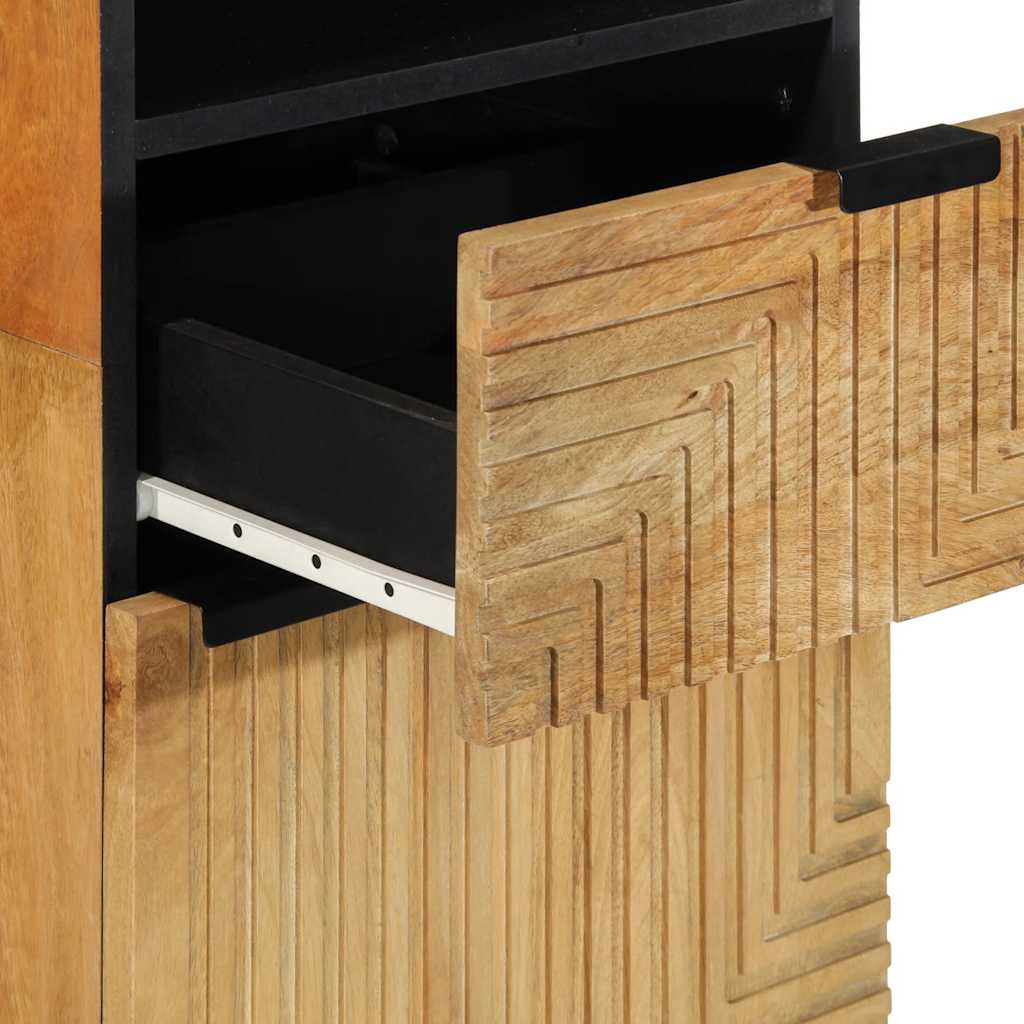 vidaXL 4-delige Badkamermeubel Set Bruin Massief Hout Acacia