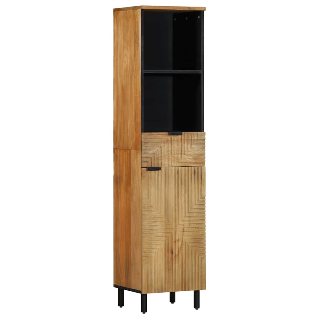 vidaXL 4-delige Badkamermeubel Set Bruin Massief Hout Acacia