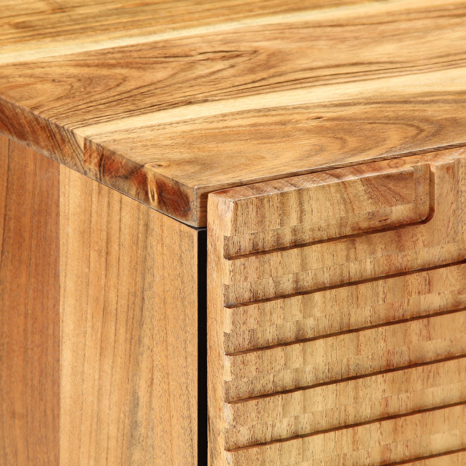 vidaXL Vijfdelige Badkamer Meubelset Bruin Massief Hout Acacia