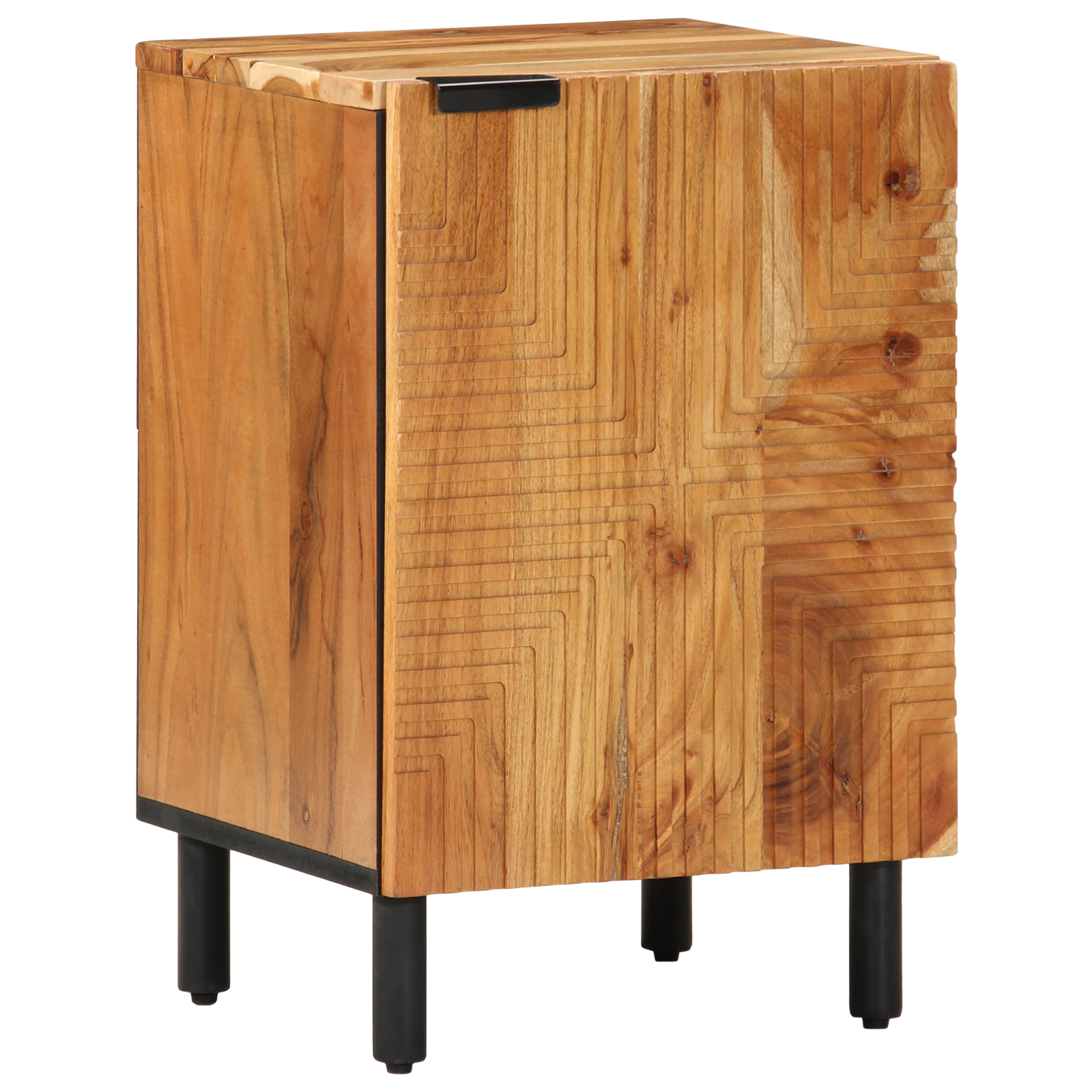 vidaXL Vijfdelige Badkamer Meubelset Bruin Massief Hout Acacia