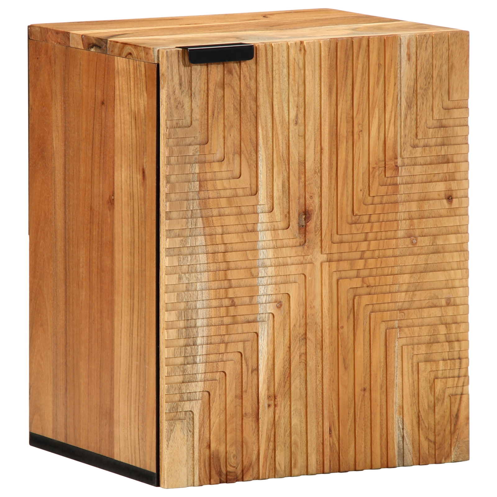 vidaXL Vijfdelige Badkamer Meubelset Bruin Massief Hout Acacia