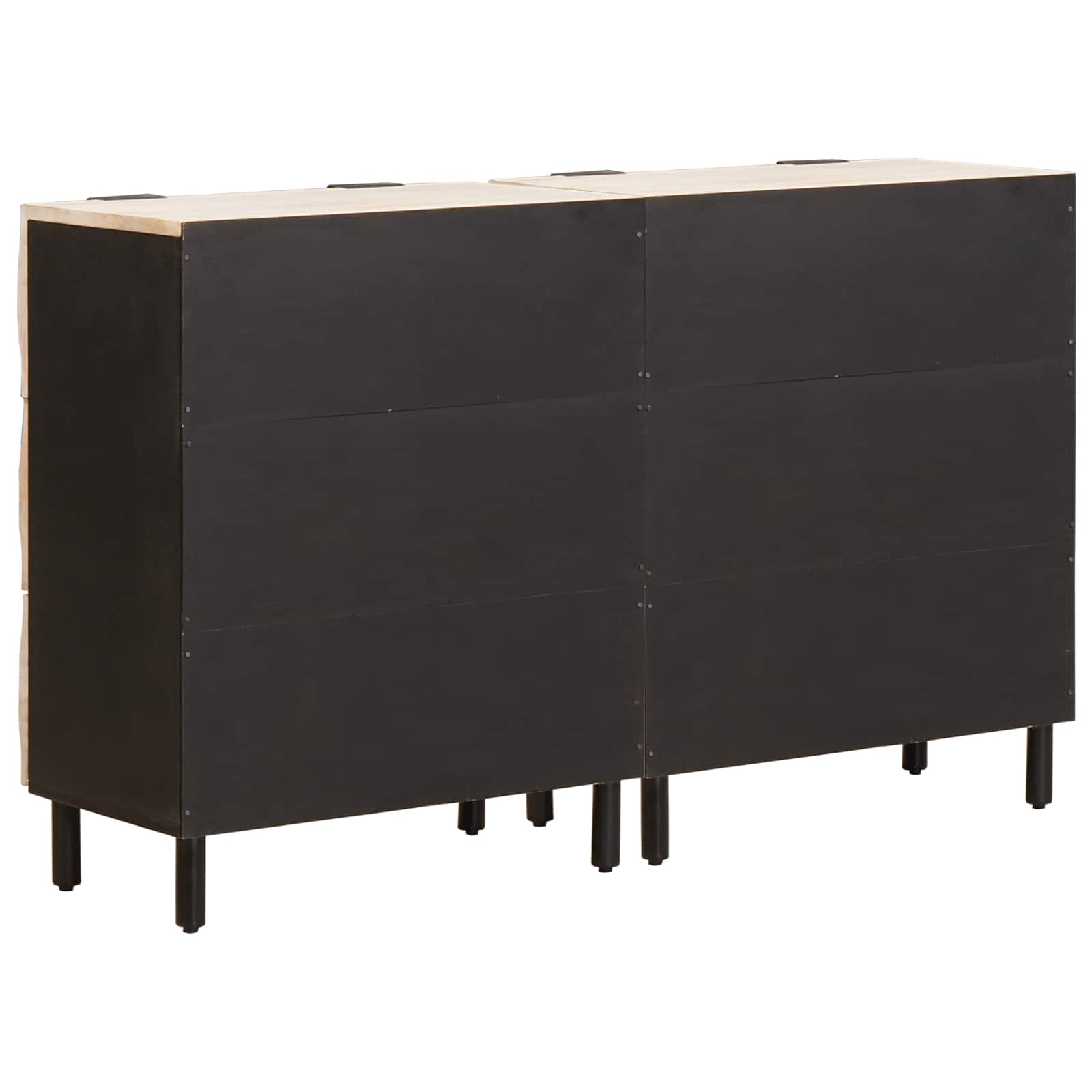 vidaXL Dressoir Witte Was Afwerking Massief Mango Hout