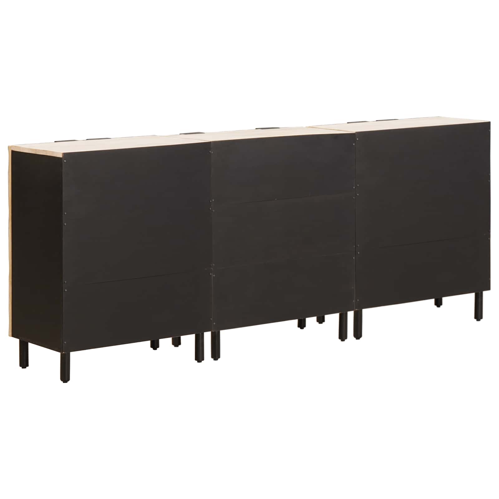 vidaXL Dressoir Witte Was Afwerking Massief Mango Hout