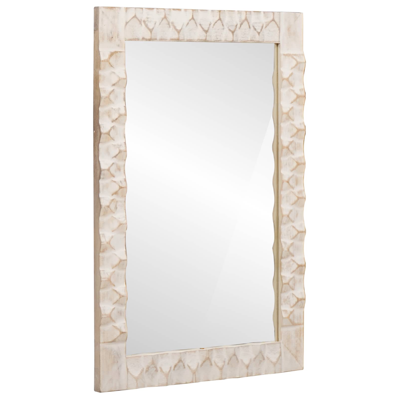 vidaXL Badkamer Sets met lade Witte Was Afwerking Massief Mango Hout
