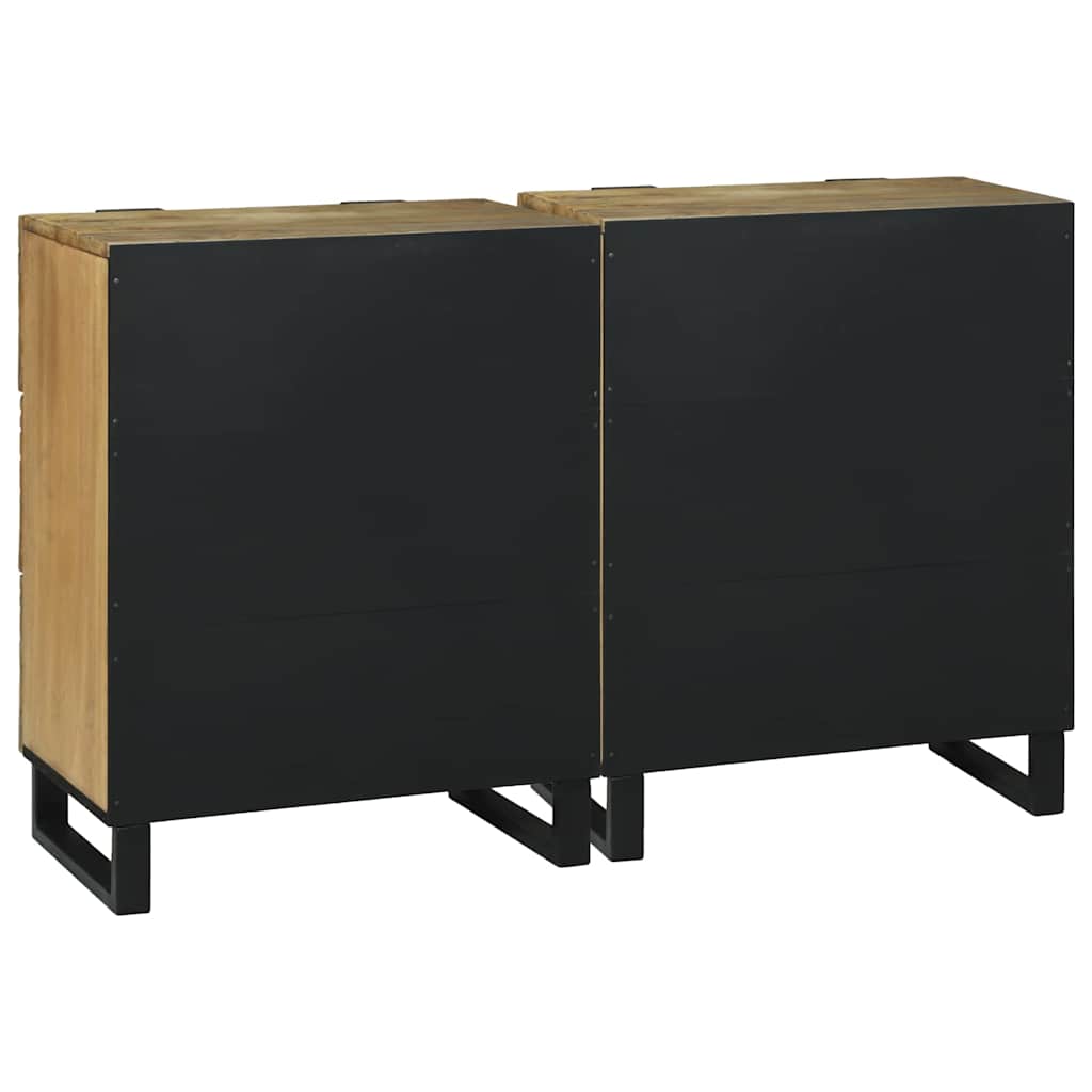 vidaXL Dressoirs met lade met opslag 2 pcs Bruin Medium Massief mango hout