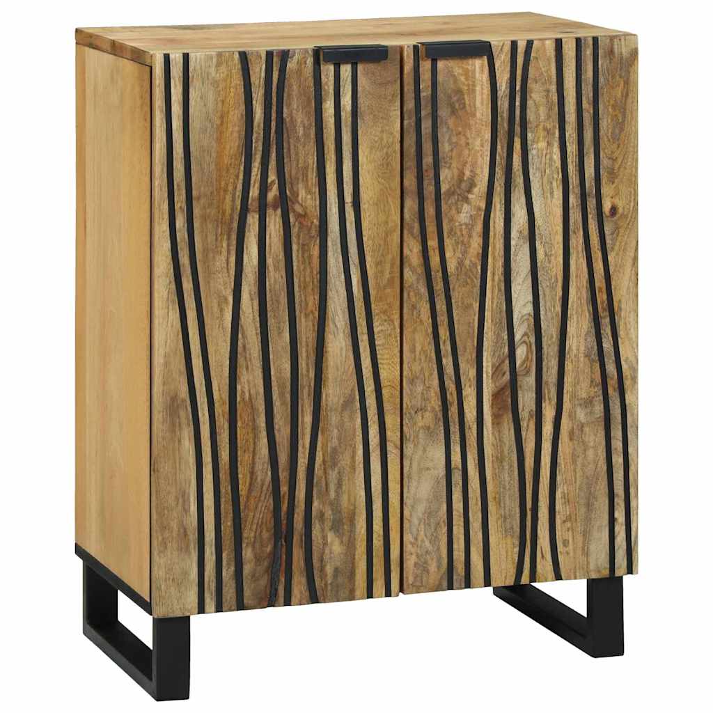 vidaXL Badkamermeubelset met lade met plank met opslag met de deur 3 pcs Bruin Medium Massief hout