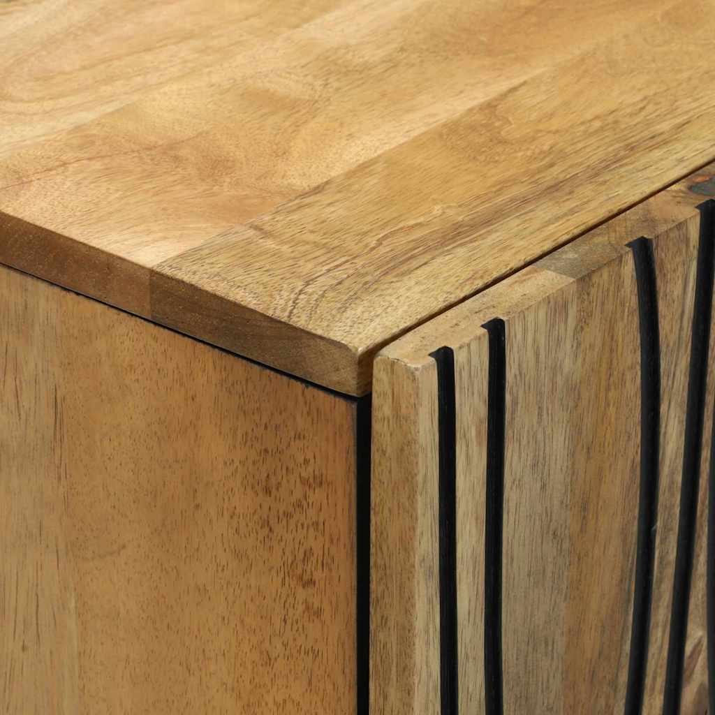 vidaXL Badkamermeubelset met lade met plank met opslag met de deur 3 pcs Bruin Medium Massief hout