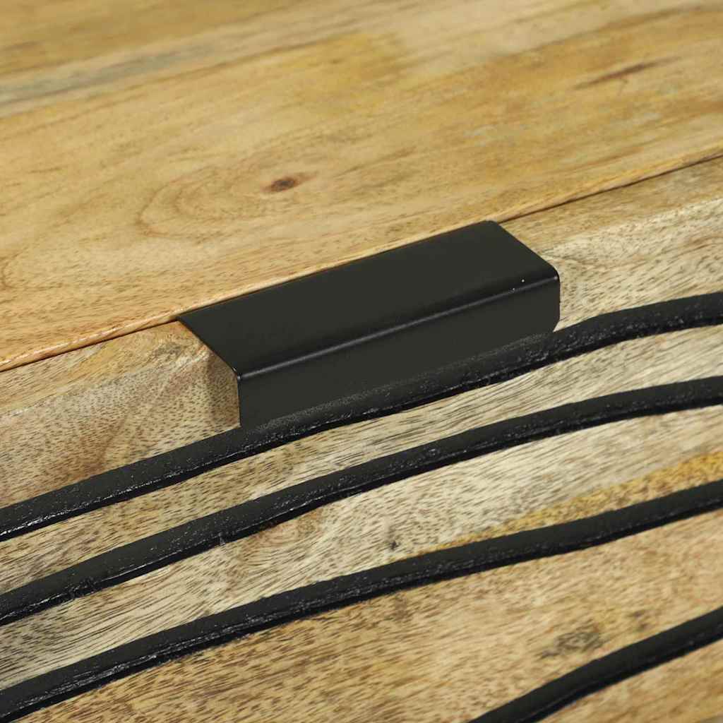vidaXL Badkamermeubelset met lade met plank met opslag met de deur 3 pcs Bruin Medium Massief hout