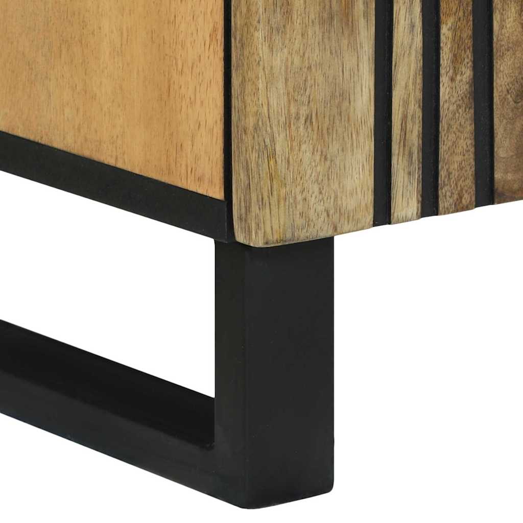vidaXL Badkamermeubelset met lade met plank met opslag met de deur 3 pcs Bruin Medium Massief hout