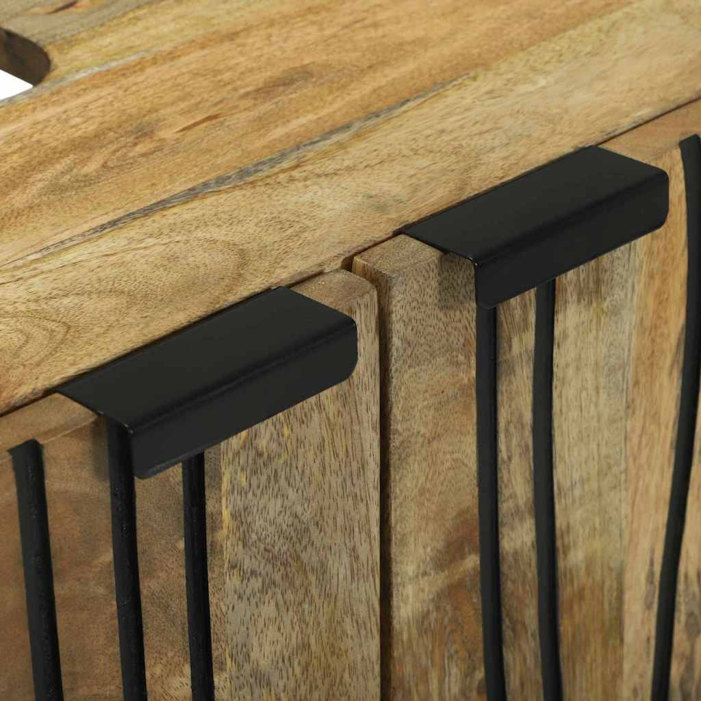 vidaXL Badkamermeubelset 2 pcs Bruin Standaard Massief Ruw Mango hout