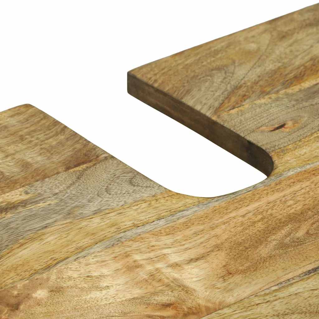 vidaXL Badkamermeubelset 2 pcs Bruin Standaard Massief Ruw Mango hout
