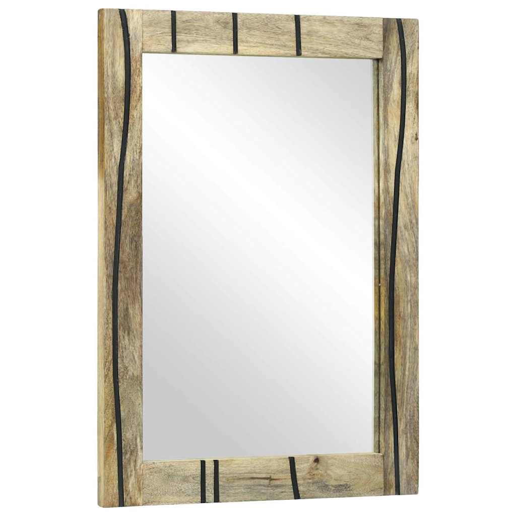 vidaXL Badkamermeubelset 3 pcs Bruin Hoog Massief Ruw Mango Hout