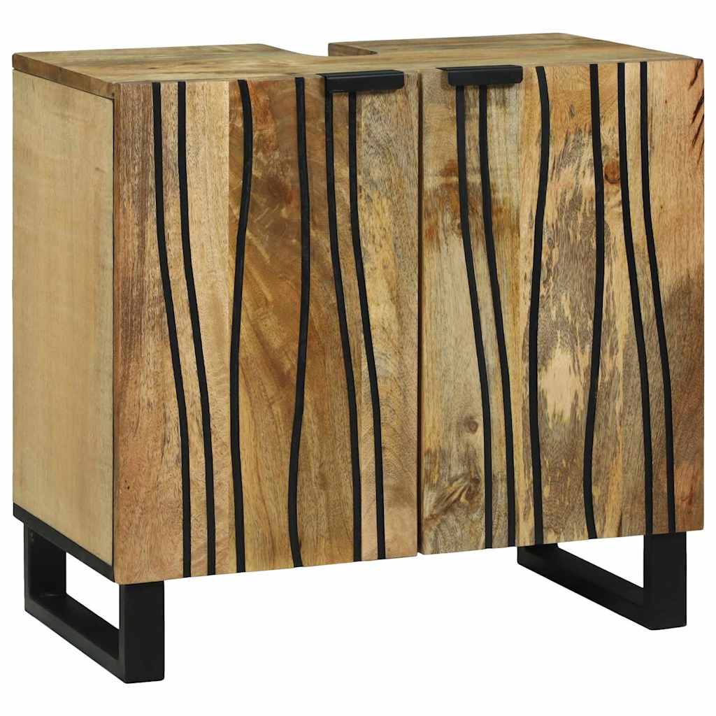 vidaXL Badkamermeubelset met lade 4 pcs Bruin Large Massief acaciahout