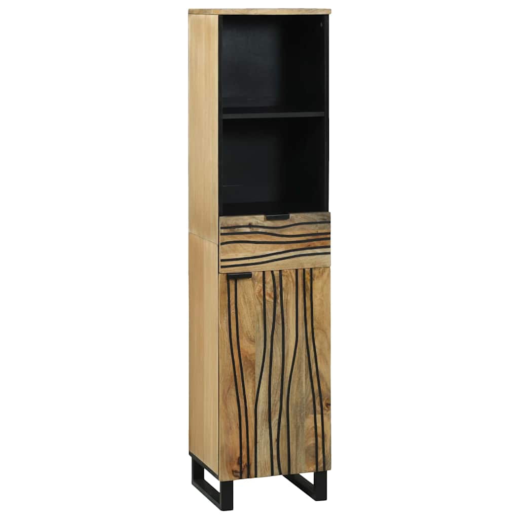 vidaXL Badkamermeubelset met lade 4 pcs Bruin Large Massief acaciahout