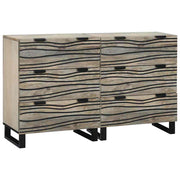vidaXL Dressoirs met lade met opslag 2 pcs Bruin Medium Massief mango hout