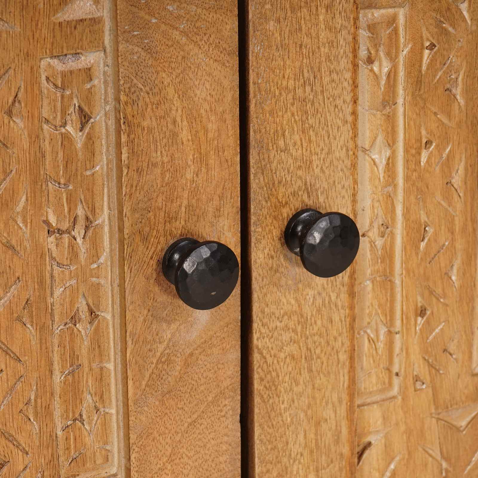 vidaXL Badkamermeubelset 2 pcs Bruin 62 x 33 x 58 cm massief mangohout