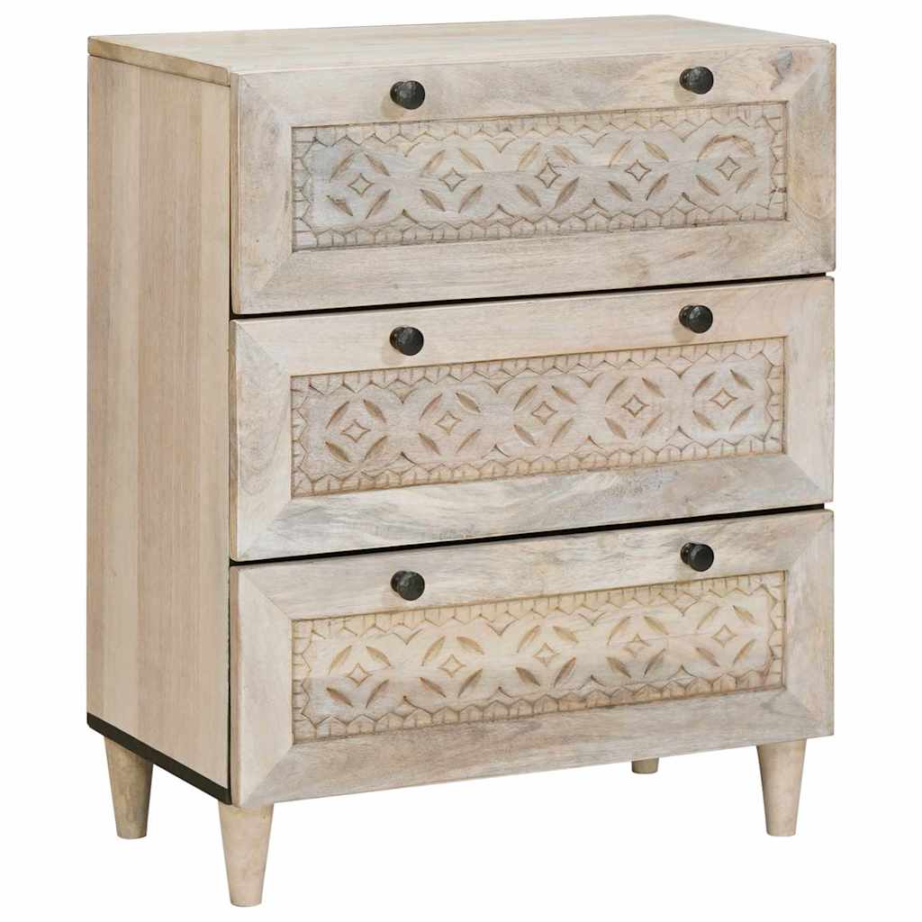 vidaXL Dressoir 2 pcs Bruin 60 x 33 x 75 cm massief mangohout