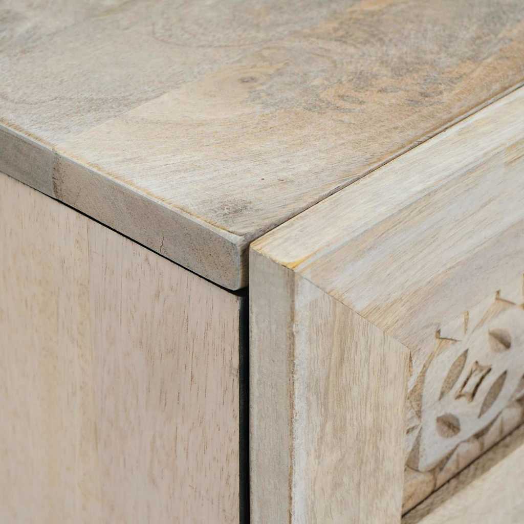vidaXL Dressoir 2 pcs Bruin 60 x 33 x 75 cm massief mangohout