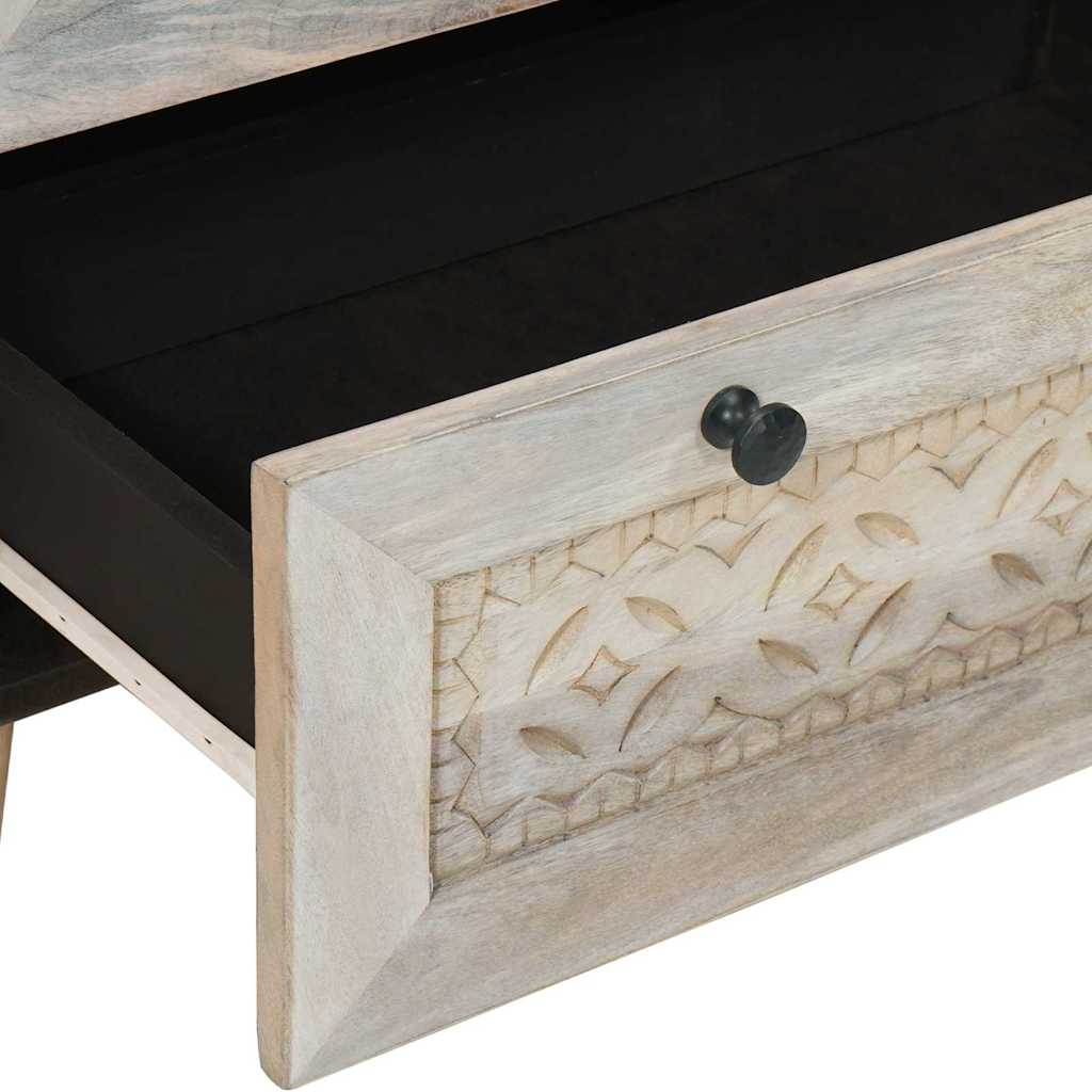 vidaXL Dressoir 2 pcs Bruin 60 x 33 x 75 cm massief mangohout