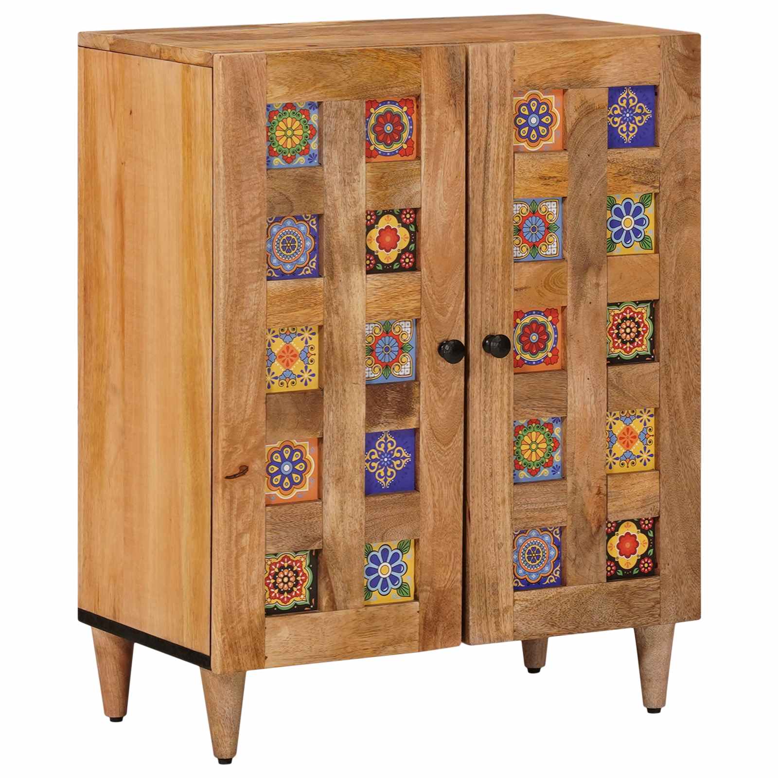 vidaXL Badkamermeubelset 2 pcs Walnotenhout Massief Mango Hout