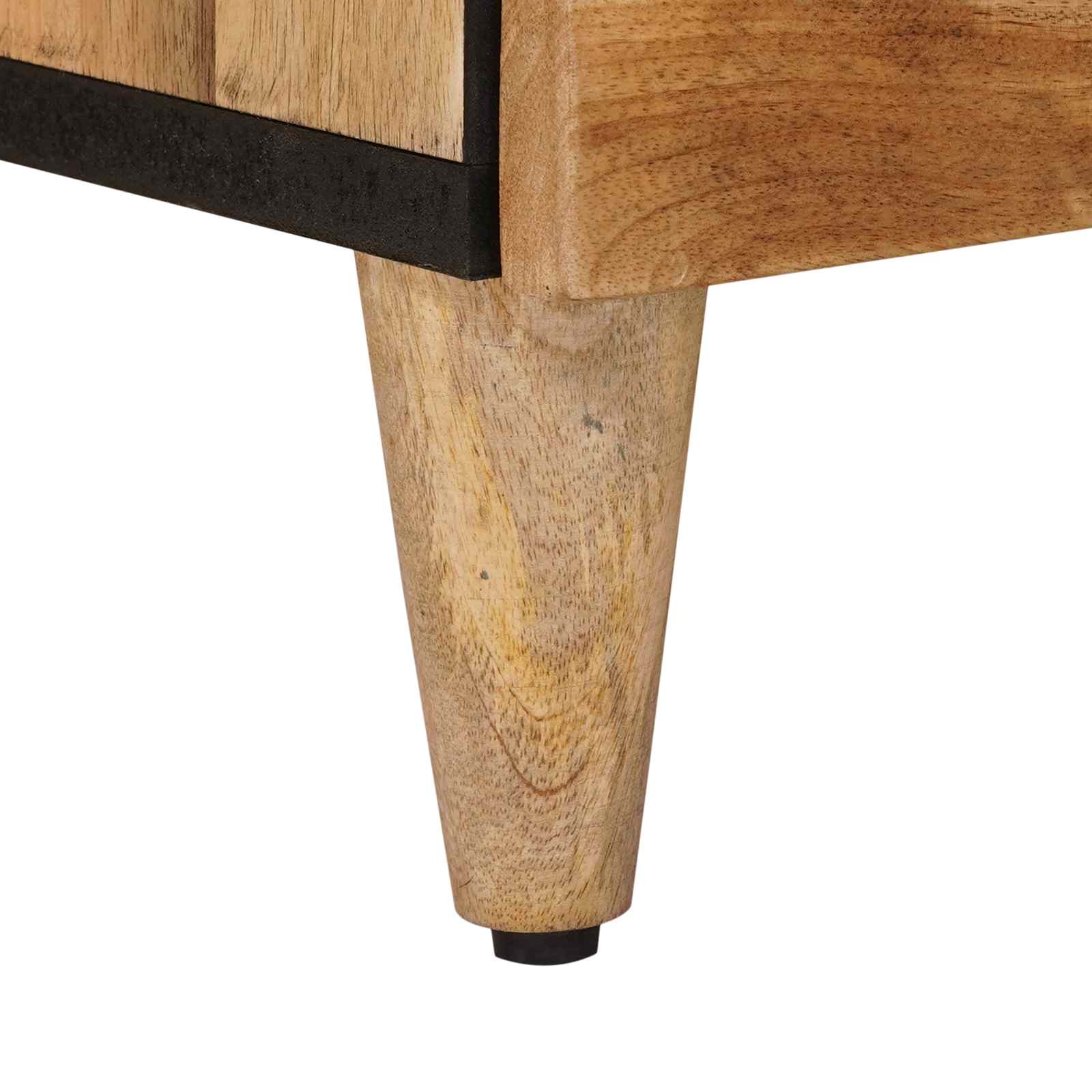 vidaXL Badkamermeubelset 3 pcs Walnotenhout Massief Mango Hout