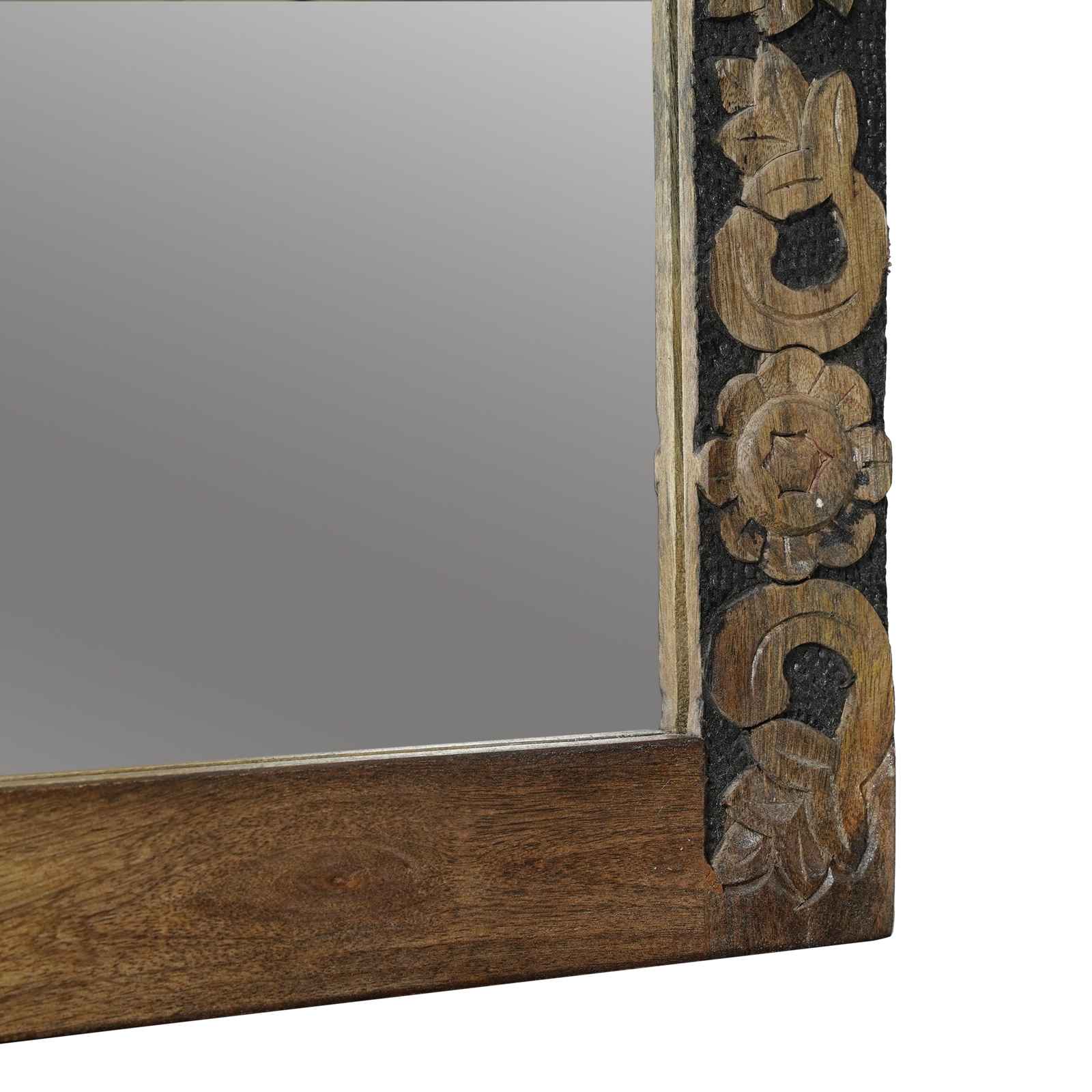 vidaXL Badkamermeubelset Wandgemonteerd 2 pcs Wit Massief Mango Hout