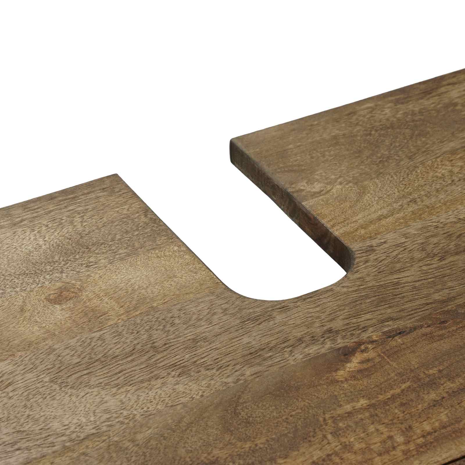 vidaXL Badkamermeubelset Wandgemonteerd 2 pcs Wit Massief Mango Hout