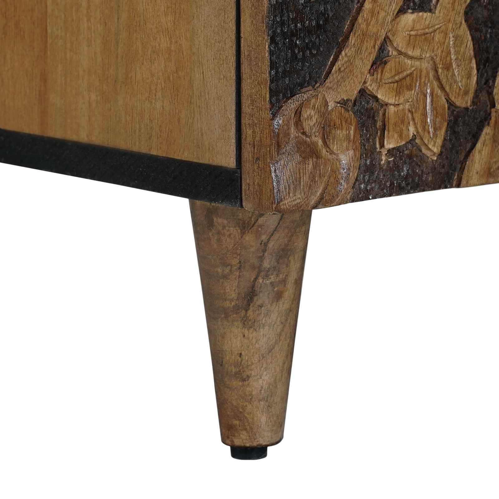 vidaXL Badkamermeubelset met lade 3 pcs Wit Massief Mango Hout
