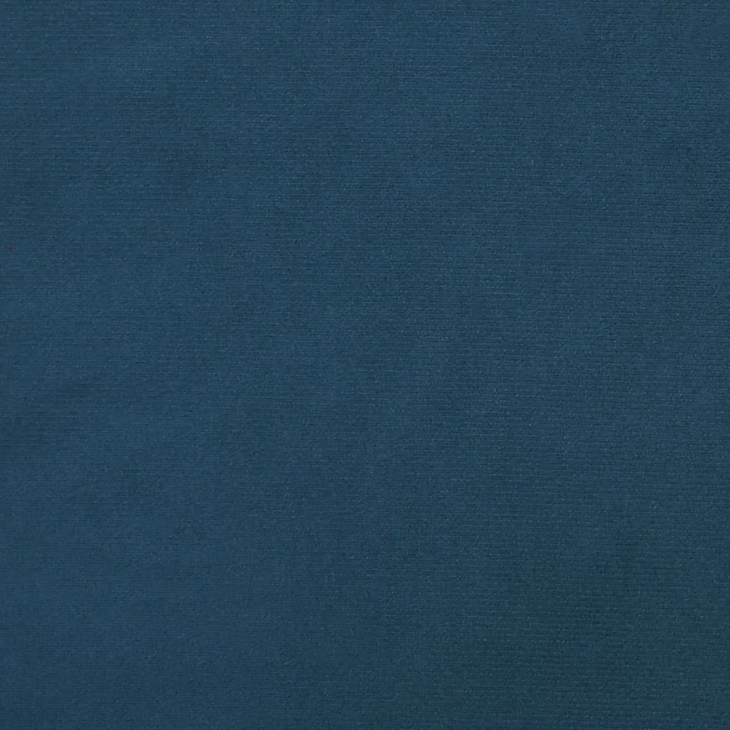 vidaXL Schommelstoel fluweel blauw