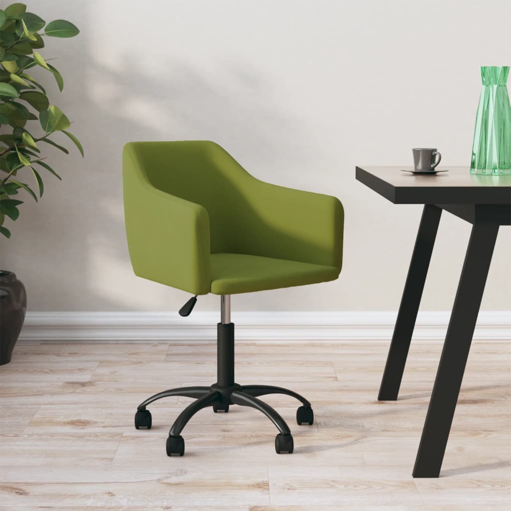 vidaXL Eetkamerstoelen draaibaar 2 st fluweel donkergrijs