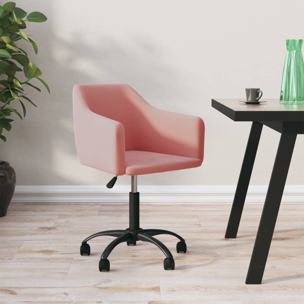 vidaXL Eetkamerstoelen draaibaar 2 st fluweel donkergrijs