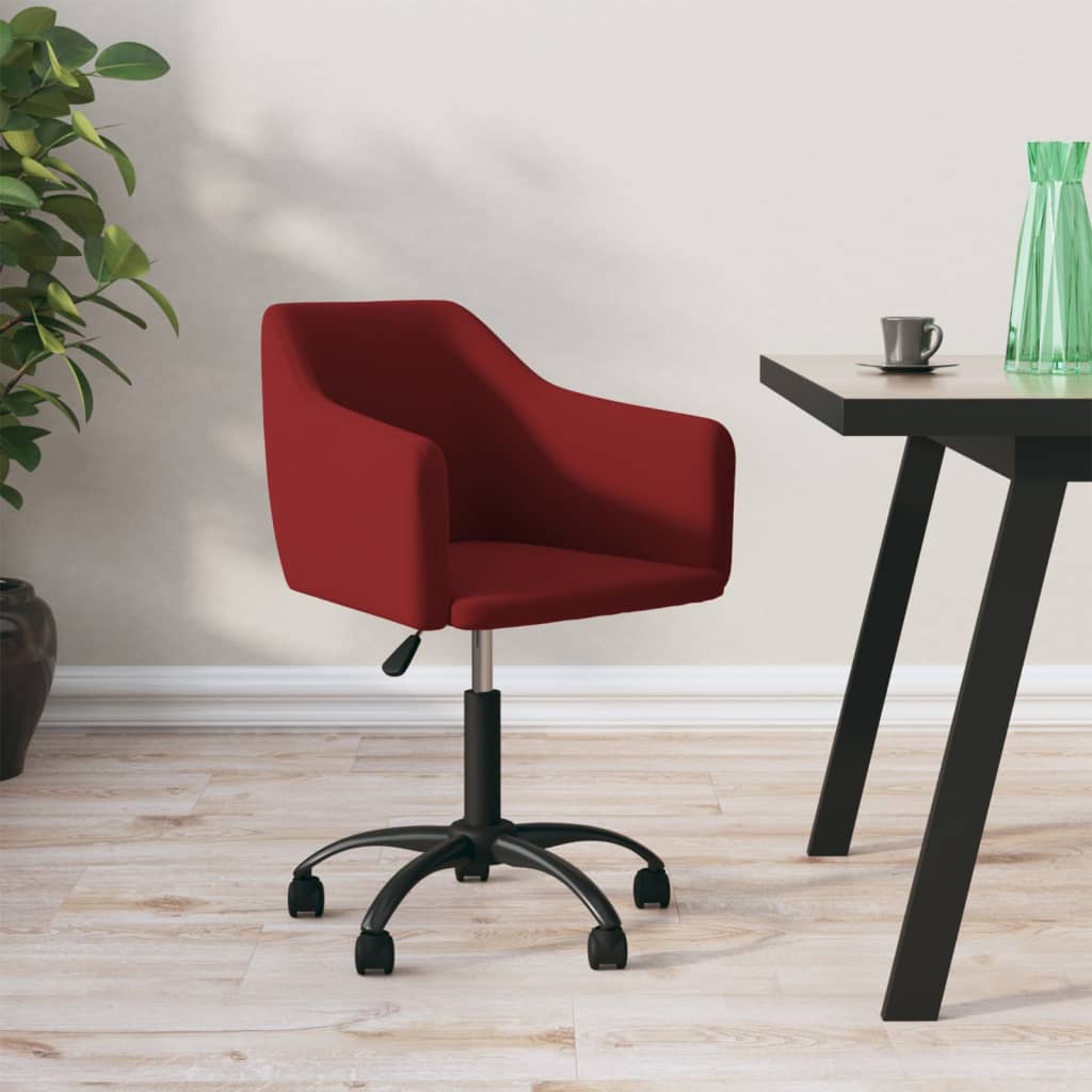 vidaXL Eetkamerstoelen draaibaar 2 st fluweel donkergrijs