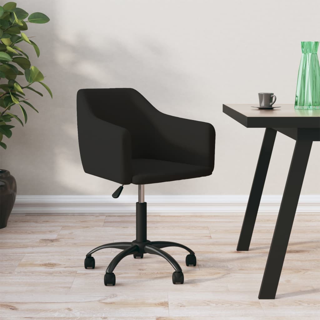 vidaXL Eetkamerstoelen draaibaar 2 st fluweel donkergrijs
