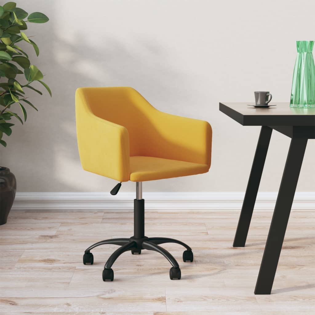 vidaXL Eetkamerstoelen draaibaar 2 st fluweel donkergrijs