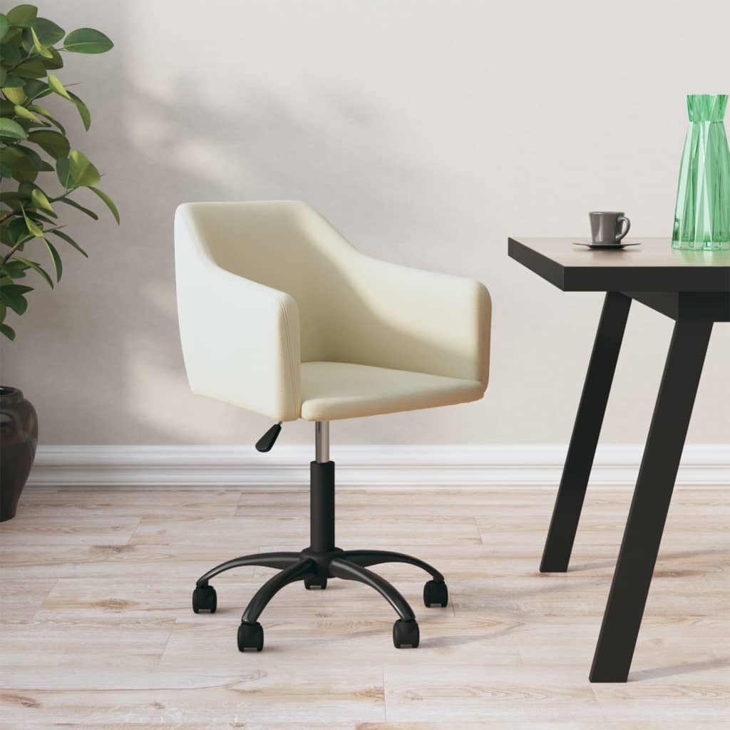 vidaXL Eetkamerstoelen draaibaar 2 st fluweel donkergrijs