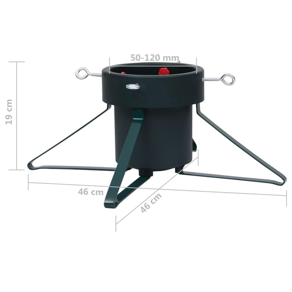 vidaXL Kerstboomstandaard 46x46x19 cm zwart