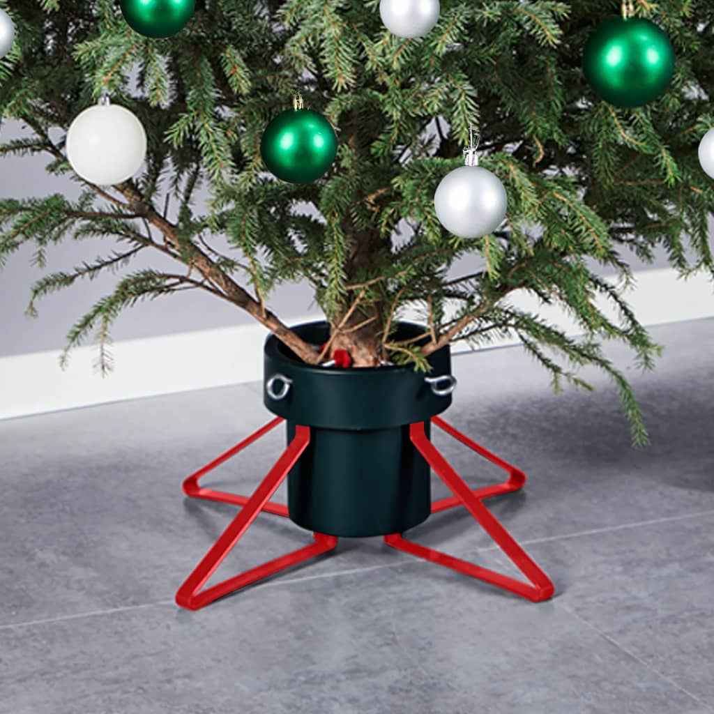 vidaXL Kerstboomstandaard 46x46x19 cm zwart