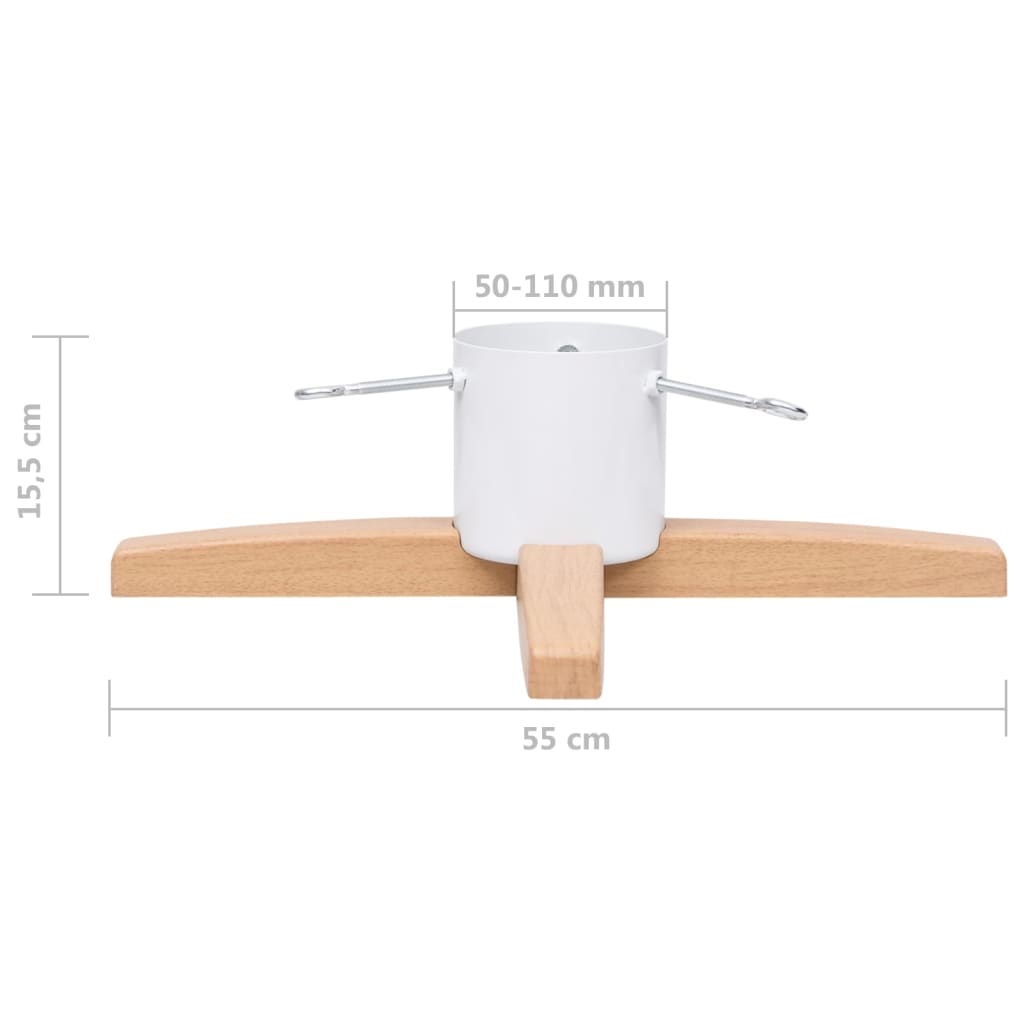 vidaXL Kerstboomstandaard 55x55x15,5 cm