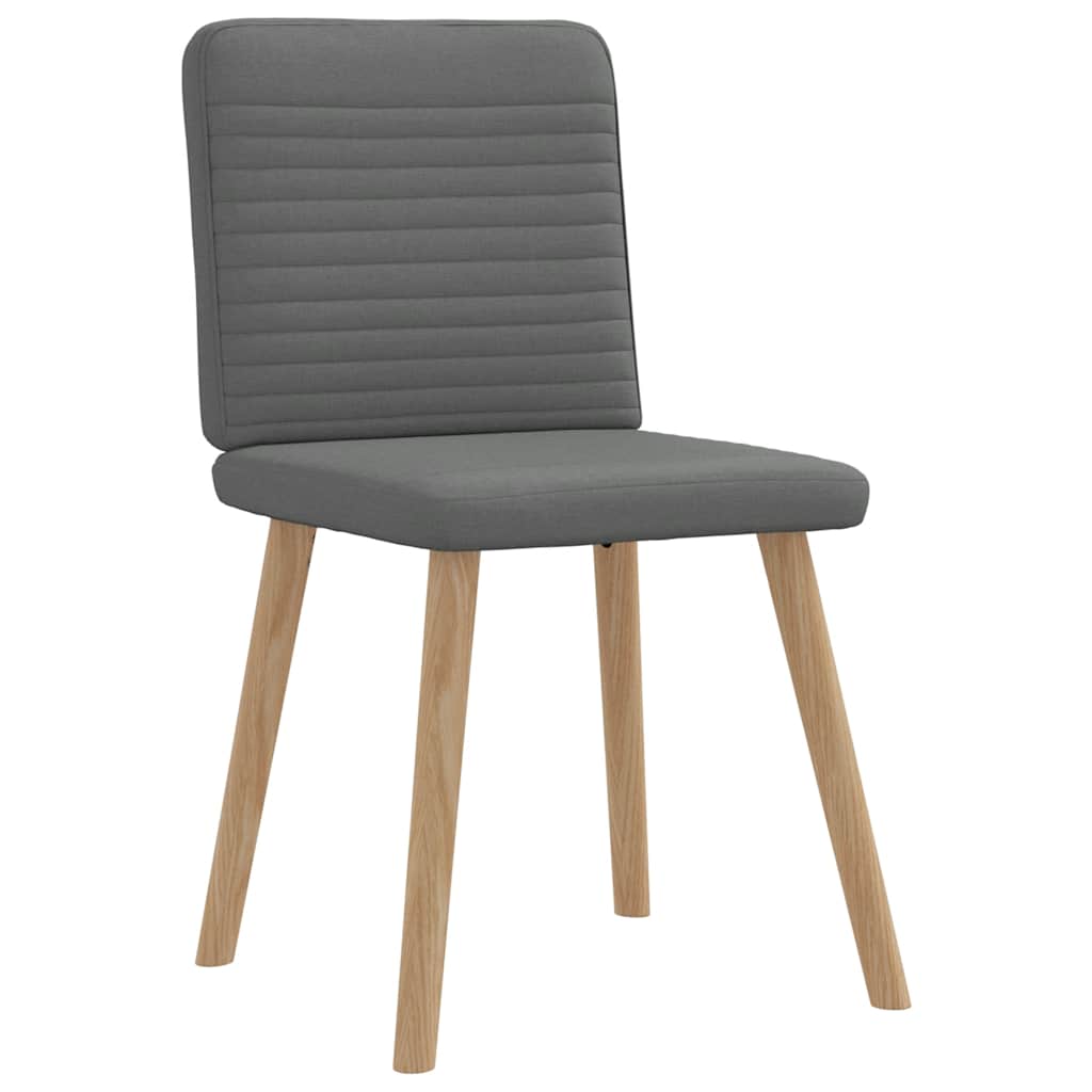 vidaXL Eetkamerstoelen 2 st stof zwart - Aashly
