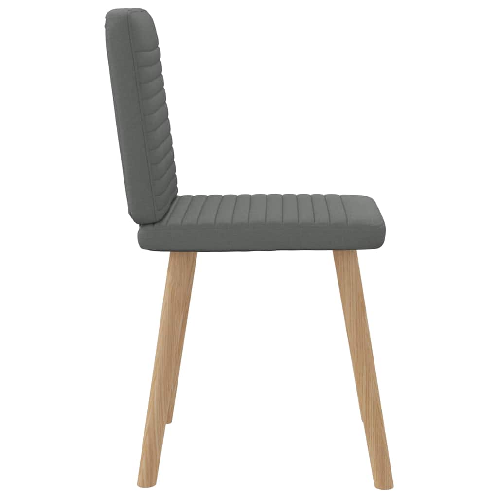 vidaXL Eetkamerstoelen 2 st stof zwart - Aashly