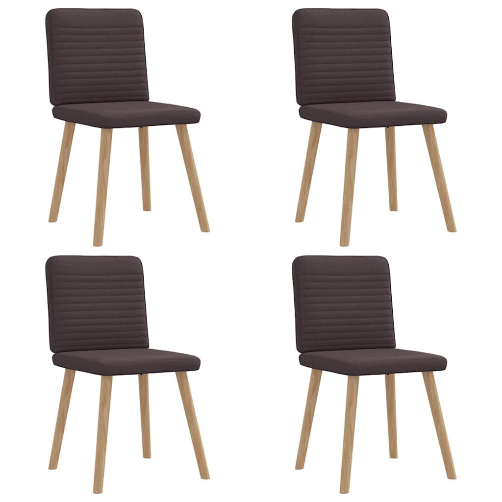 vidaXL Eetkamerstoelen 2 st stof zwart - Aashly