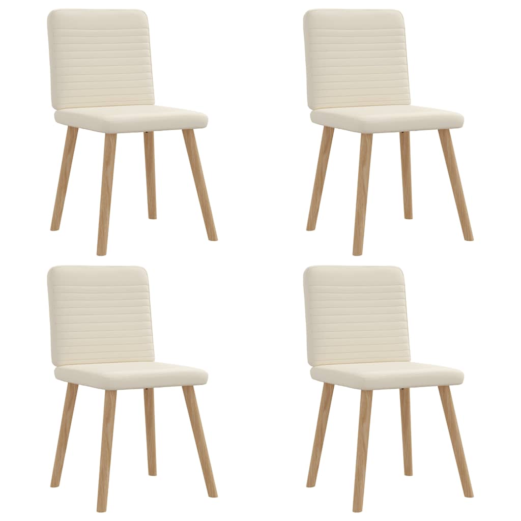 vidaXL Eetkamerstoelen 2 st stof zwart - Aashly