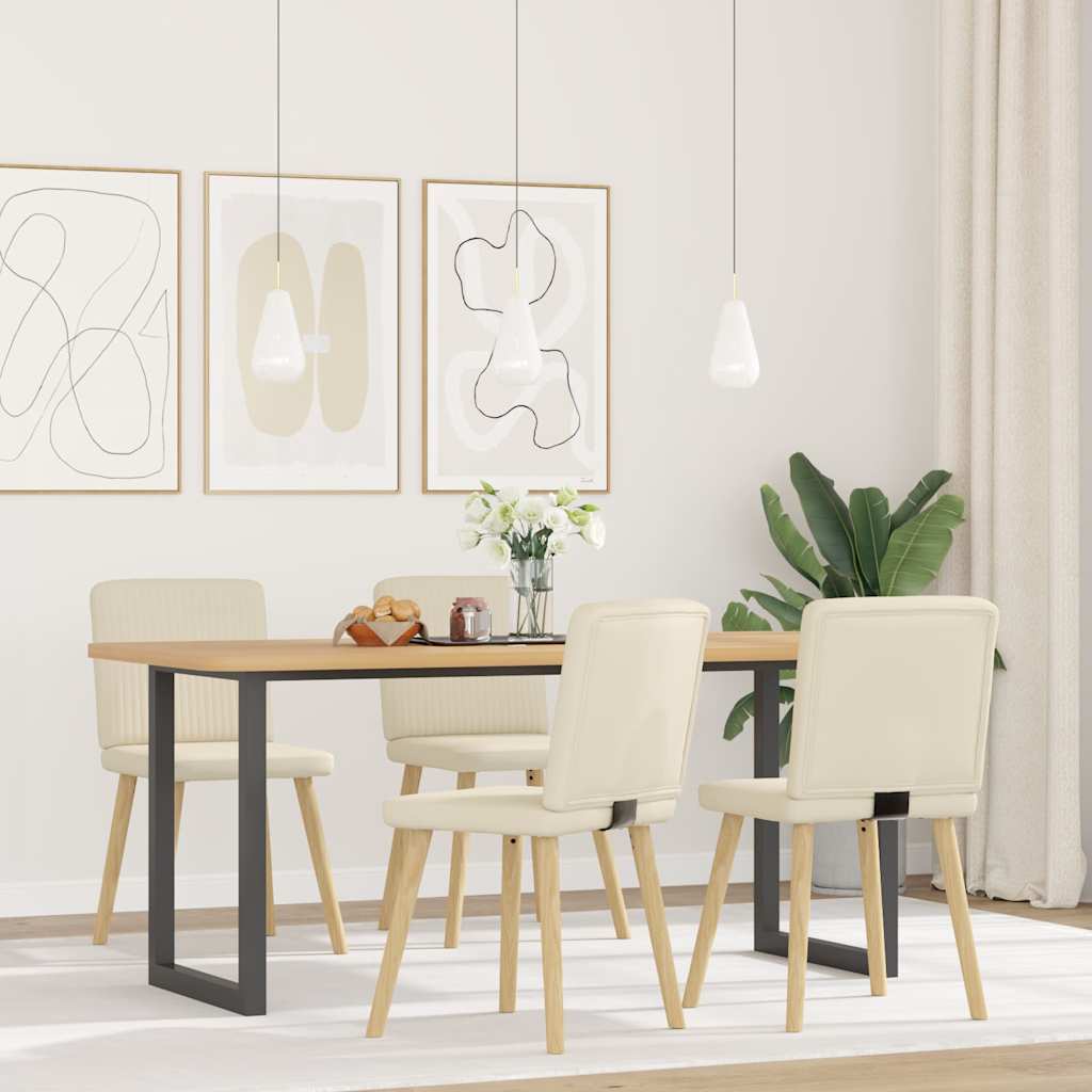 vidaXL Eetkamerstoelen 2 st stof donkergroen - Aashly