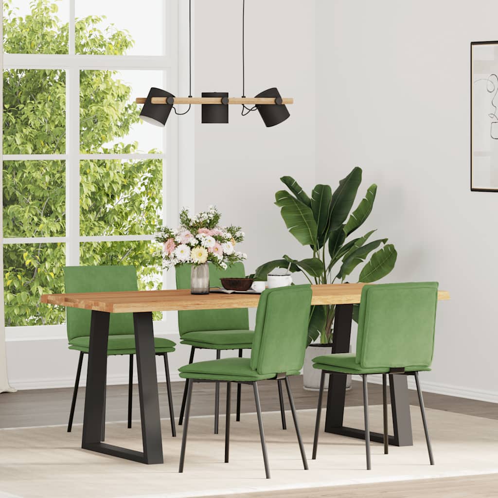 vidaXL Eetkamerstoelen 4 st fluweel zwart - Aashly