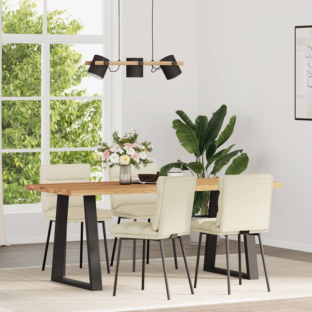 vidaXL Eetkamerstoelen 4 st fluweel blauw - Aashly