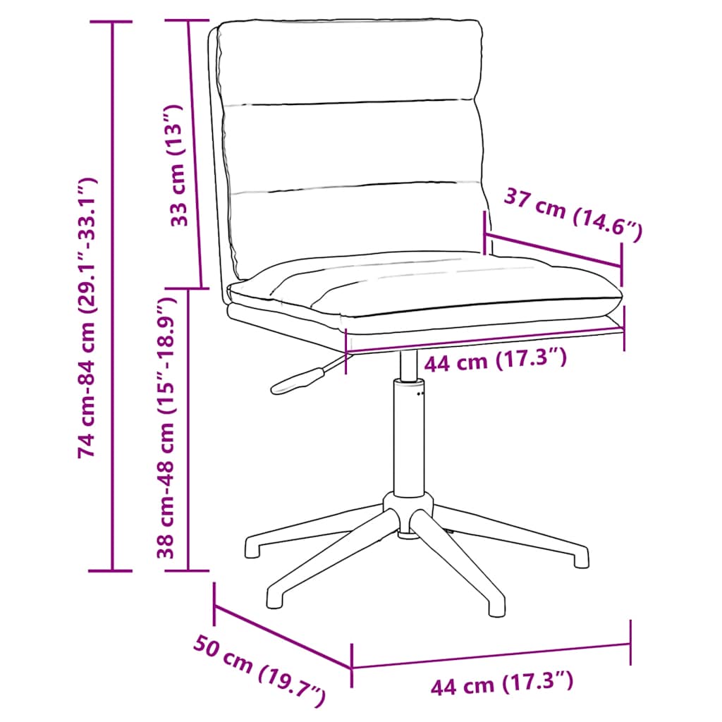 vidaXL Eetkamerstoelen 4 st kunstleer bruin - Aashly