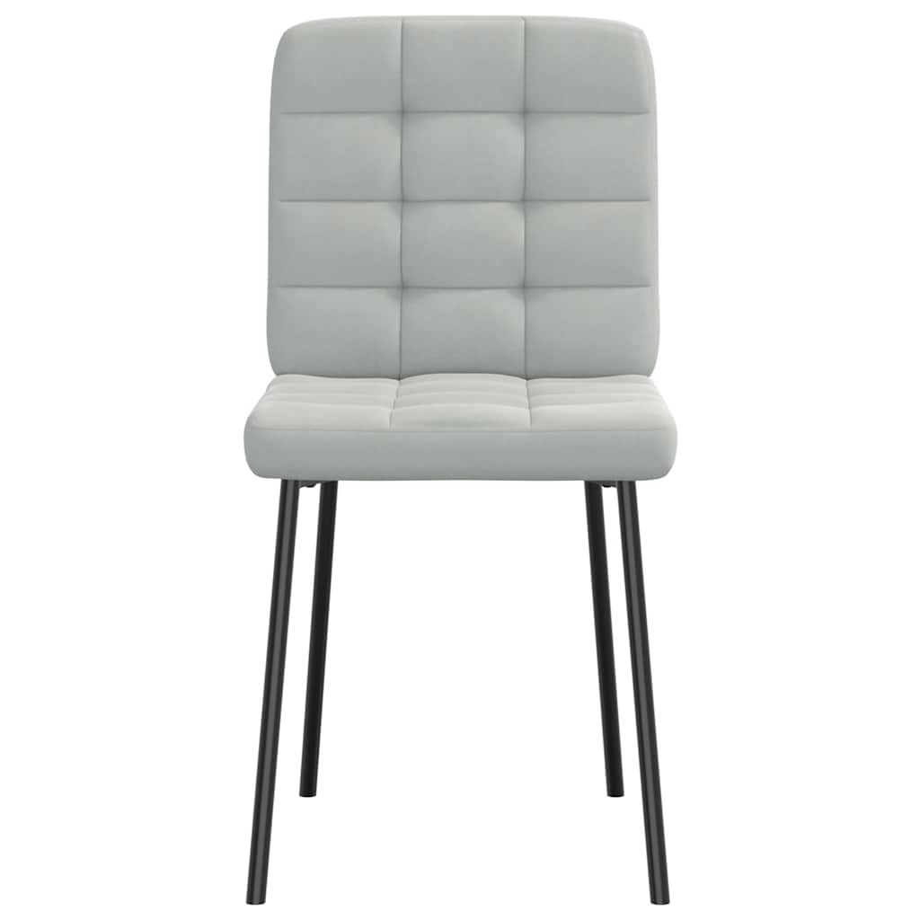 vidaXL Eetkamerstoelen 6 st fluweel zwart - Aashly