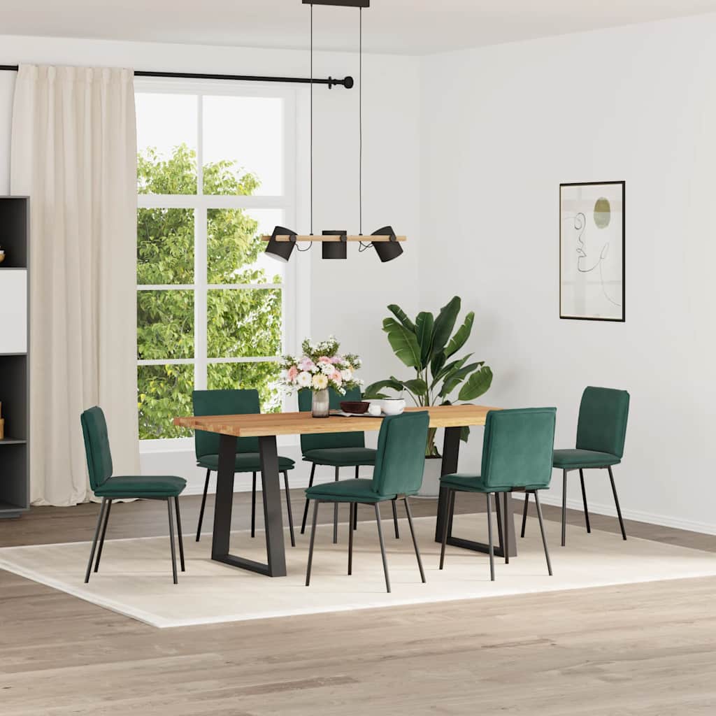 vidaXL Eetkamerstoelen 4 st fluweel zwart - Aashly
