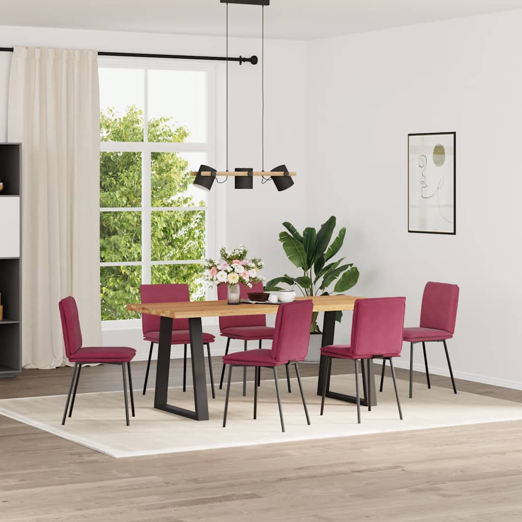 vidaXL Eetkamerstoelen 4 st fluweel zwart - Aashly